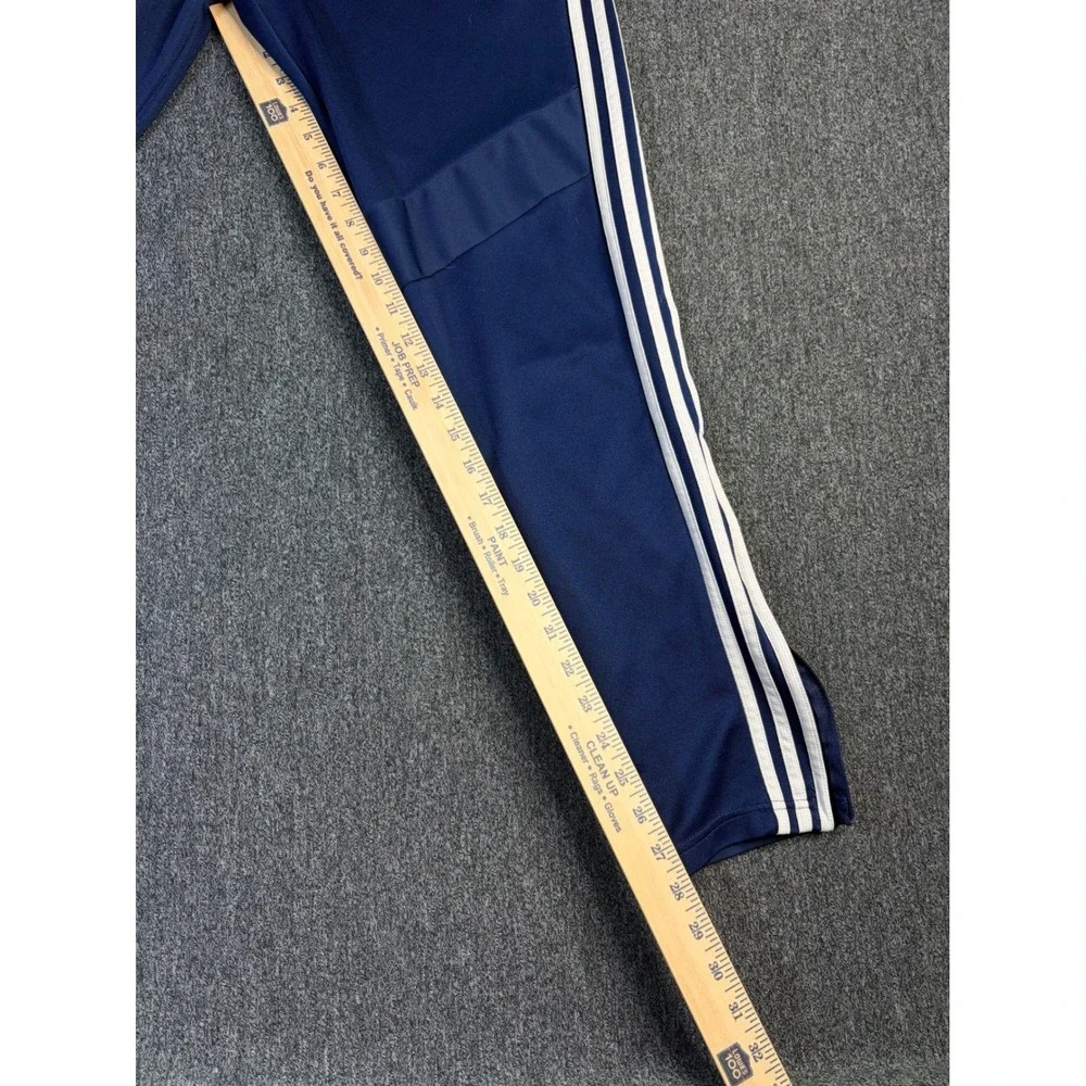 Adidas Aeroready Soccer Training Pants Mens Medium Navy Blue 3-Stripe‎ Track
